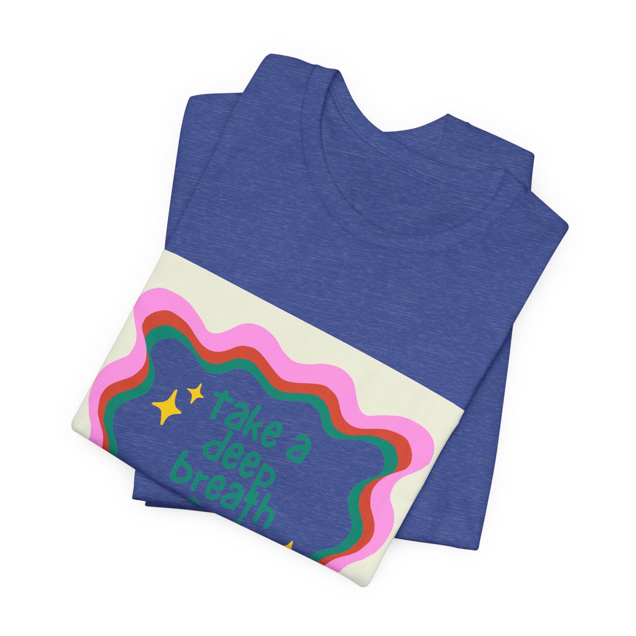 Nurse Graphic Tee — "Take a Deep Breath and Nurse" Relaxed Cotton T-Shirt